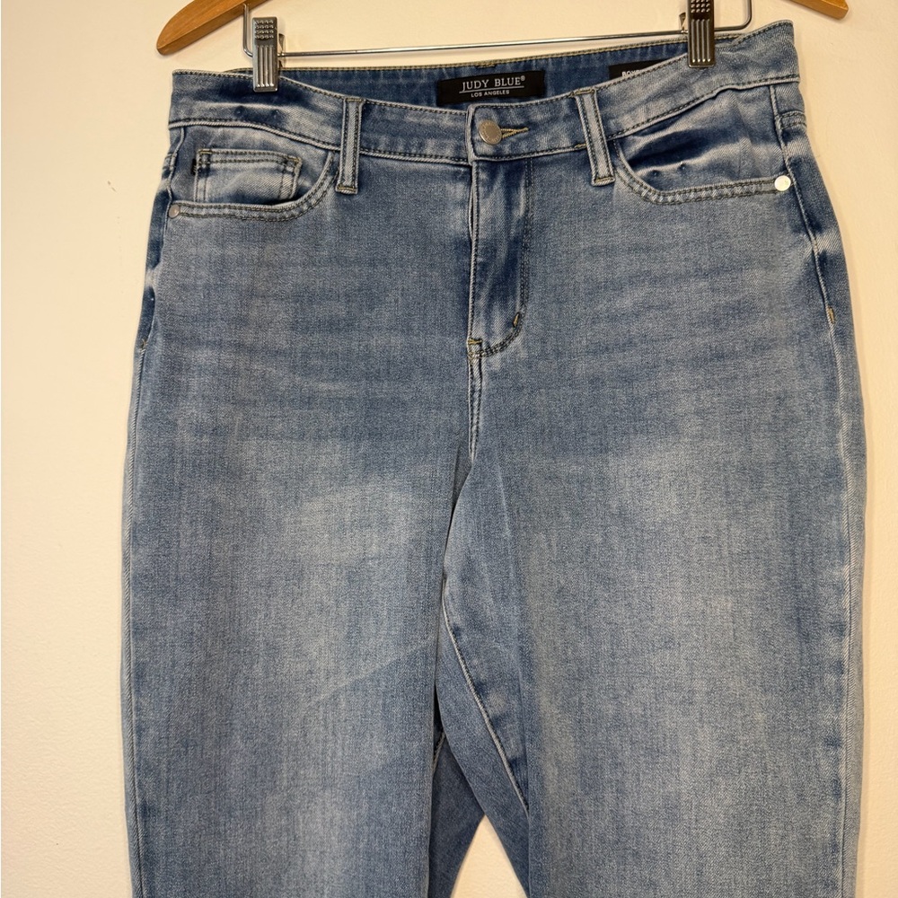Judy Blue 7/28 High Rise Skinny Jeans Raw Hem Stretch Denim Women - Picture 3 of 6